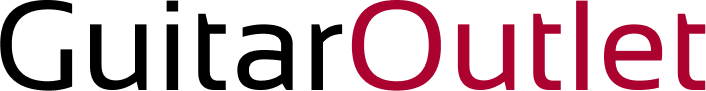 GuitarOutlet Logo Schwarz/Rot